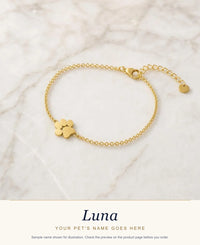 Personalized Paw Print Name Bracelet – photo 11